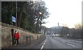 A pedestrian barrier, by the A9 approaching Stirling