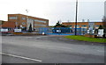 Entrance to an industrial site near the southern end of Sully Moors Road near Sully