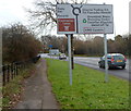 Sully Moors Road approaches the Sully boundary