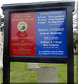 Nameboard, Parish Church of St John Baptist, Sully