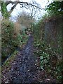 Footpath between playing fields and housing estate