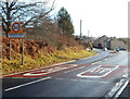 Start of 30mph speed limit at the northern edge of Cinderford