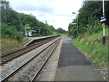 SD8802 : Moston railway station, Greater Manchester, 2009 by Nigel Thompson
