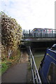 Canal path under road and railway north of Oxford Station