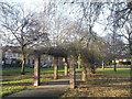 Brick pergola, Little Ilford Park