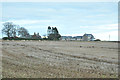 Fields and redeveloped buildings at Montboy