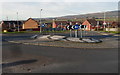 Roundabout opposite the western end of Station Road, Kenfig Hill