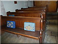 St. Mary, Winterbourne Abbas: kneelers and pews