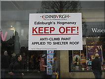 NT2473 : Edinburgh's Hogmanay - you have been warned! by M J Richardson