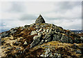 NN5865 : The large summit cairn on Beinn Mholach by Walter Baxter
