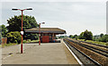 Burnham (Bucks.) station, view towards London, 1989