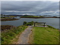 Lochmaddy: a bench with a view