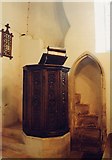 SY8093 : St Laurence, Affpuddle - Pulpit by John Salmon