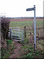 Gate on the path into the field