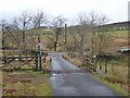 NY9179 : Cattle grid near the Tone Inn by Oliver Dixon