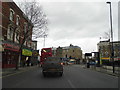 Coldharbour Lane at the junction of Denmark Hill, Camberwell