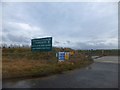 Entrance to new gravel works near Marston Meysey