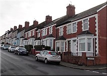 ST1167 : Clive Road east of Ivor Street, Barry Island by Jaggery