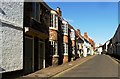 Bow windowed houses, High Street, Berkeley