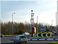 SZ0092 : Poole, Holes Bay Roundabout by David Dixon