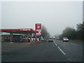 Filling station at Elton Corner on the A48