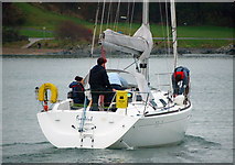 J5082 : Yacht 'Freebird' departing Bangor by Rossographer