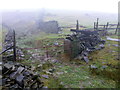 Gate and stile at junction of paths