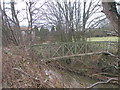 Footbridge over Crimple Beck north of Spofforth