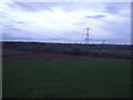 Farmland and pylons near Yarm