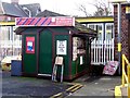 Wooden newspaper kiosk at Blundellsands Railway Station