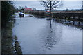 Flooding on the A51 at Weston