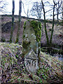 SD7785 : Old West Riding mile post, Stone House, upper Dentdale by Karl and Ali
