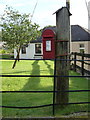 NS7709 : Sanquhar: postbox № DG4 49, Queenâs Road by Chris Downer
