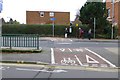 Cycle route crosses Station Road