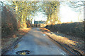 Minor road at Mains of Keithock Cottages