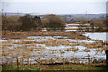 Floods beside the Isla at Bridge of Crathies