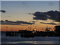 TA1028 : Hull - Jetties west of the mouth of the River Hull at dusk by Colin Park
