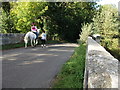 SP3572 : Horse riding across Bubbenhall Bridge by John Brightley