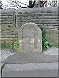 SE1925 : Boundary stone, St Peg Lane by Humphrey Bolton