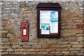 George V postbox and Parish notices