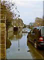 High spring tide at Chiswick Mall