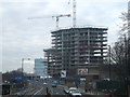 Construction site beside Nine Elms Lane, Nine Elms