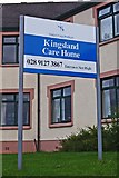 J5182 : Kingsland Care Centre (3) - sign, 252 Seacliff Road, Ballyholme, Bangor by P L Chadwick
