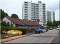 Bungalows and highrise flats, Shirehampton, Bristol