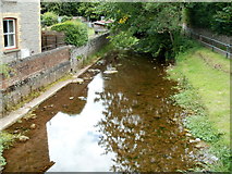 SO1533 : River Ennig viewed from Penbont Road, Talgarth by Jaggery