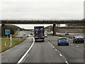 SP3755 : Northbound M40 at Junction 12 by David Dixon