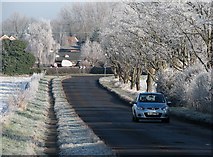 TL5056 : Fulbourn: Hinton Road in January by John Sutton