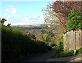 Looking over Lewes from above Cliffe