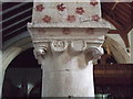 SU0996 : Pillar, All Saints Church, Down Ampney by Vieve Forward