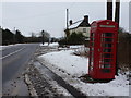 Winterborne Zelston: phone box on the A31